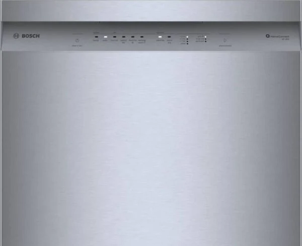Bosch SHE41CM5N 300 Series 24″ Dishwasher 48 db – Recessed Handle, Stainless Steel
