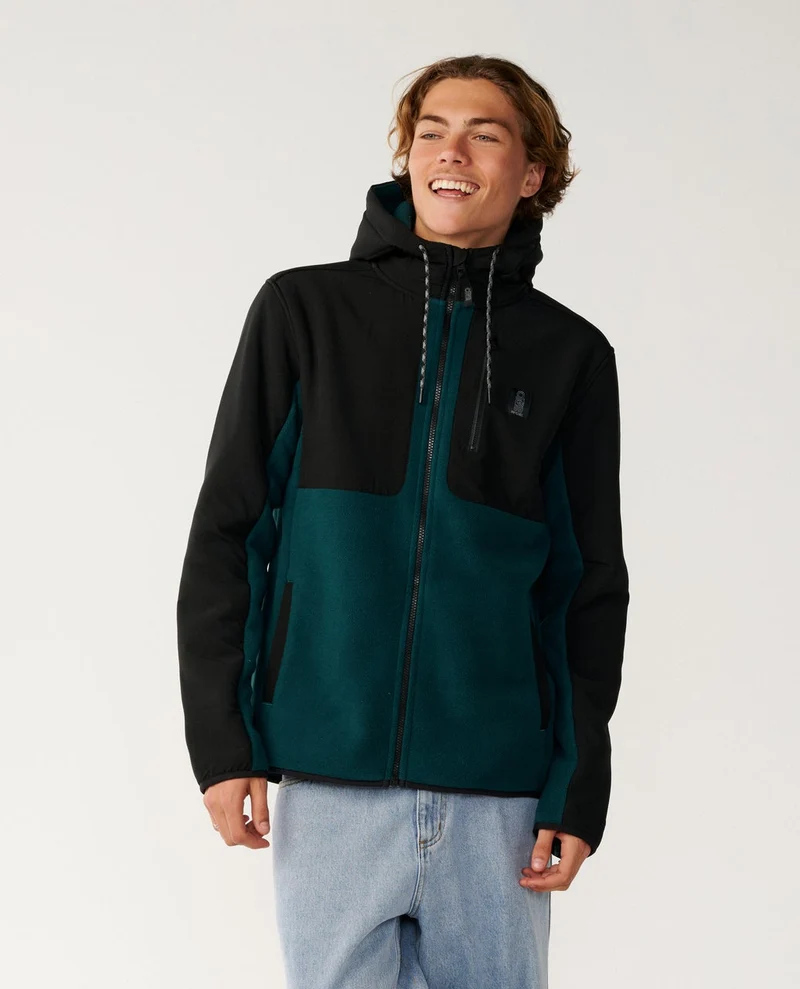 Search Series Panelled Zip Through Fleece