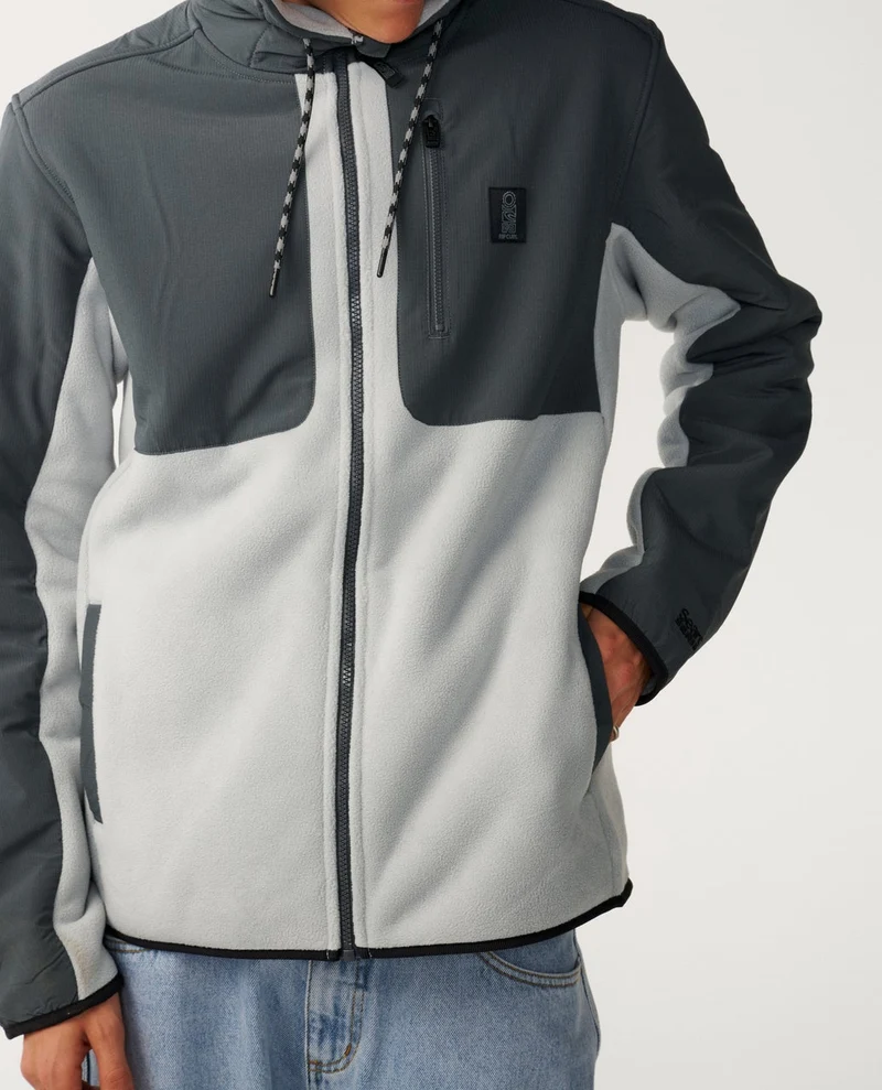 Search Series Panelled Zip Through Fleece