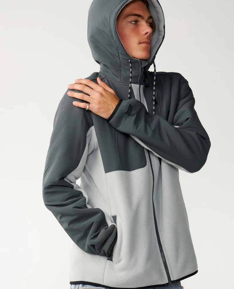 Search Series Panelled Zip Through Fleece