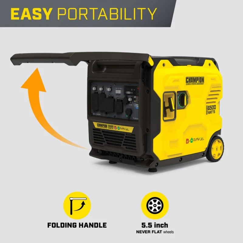 Champion Power Equipment 6500W Dual Fuel Port Inverter Generator 201532