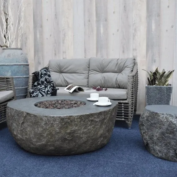 Elementi Boulder Outdoor Fire Pit Table