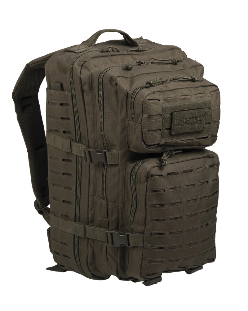 US ASSAULT PACK LARGE LASER CUT in 4. Farben