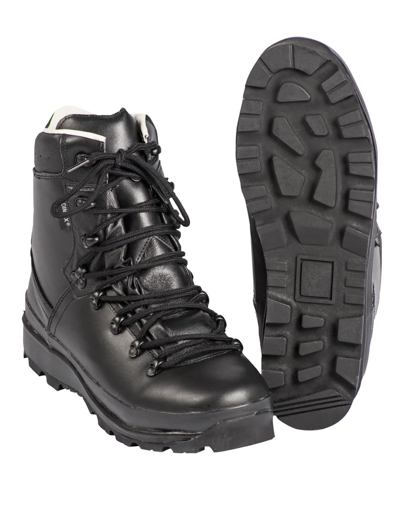 BW BERGSCHUHE MIT LAMINATFUTTER SCHWARZ