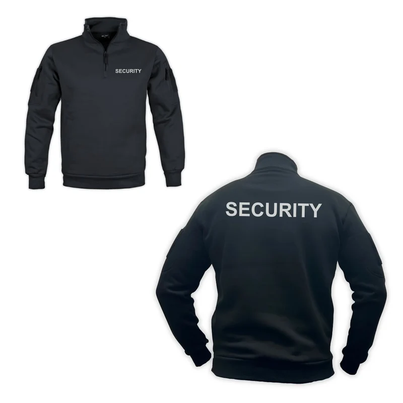 Tactical Sweatshirt mit Zipper "SECURITY"