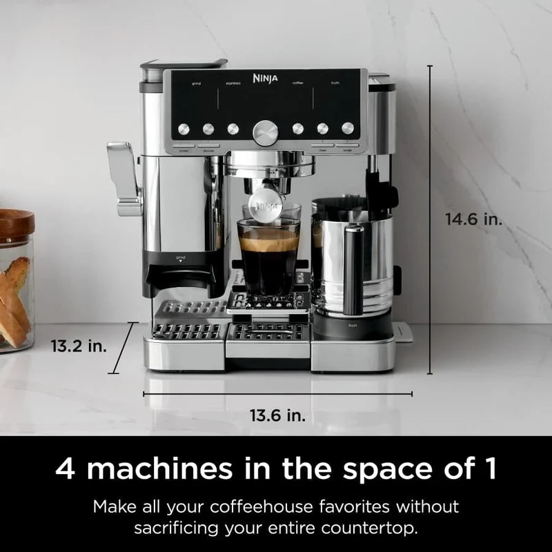 Ninja Luxe™ Café Pro 4 in 1 Espresso Drip Coffee & Cold Brew Maker With Hot Water Dispenser
