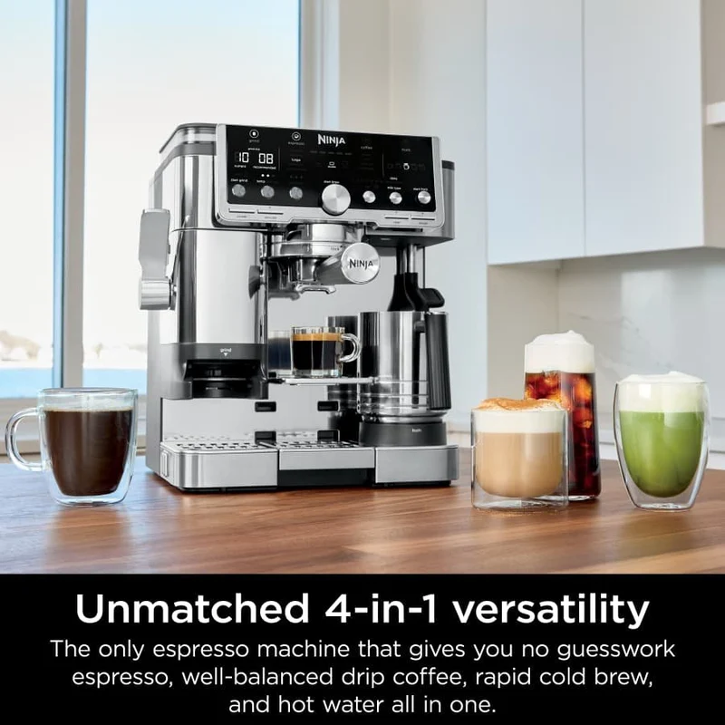 Ninja Luxe™ Café Pro 4 in 1 Espresso Drip Coffee & Cold Brew Maker With Hot Water Dispenser