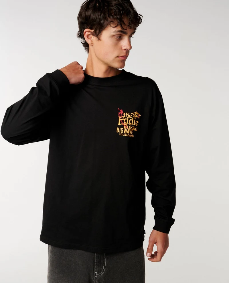 Eddie Would Go Poster Art Long Sleeve Loose Tee