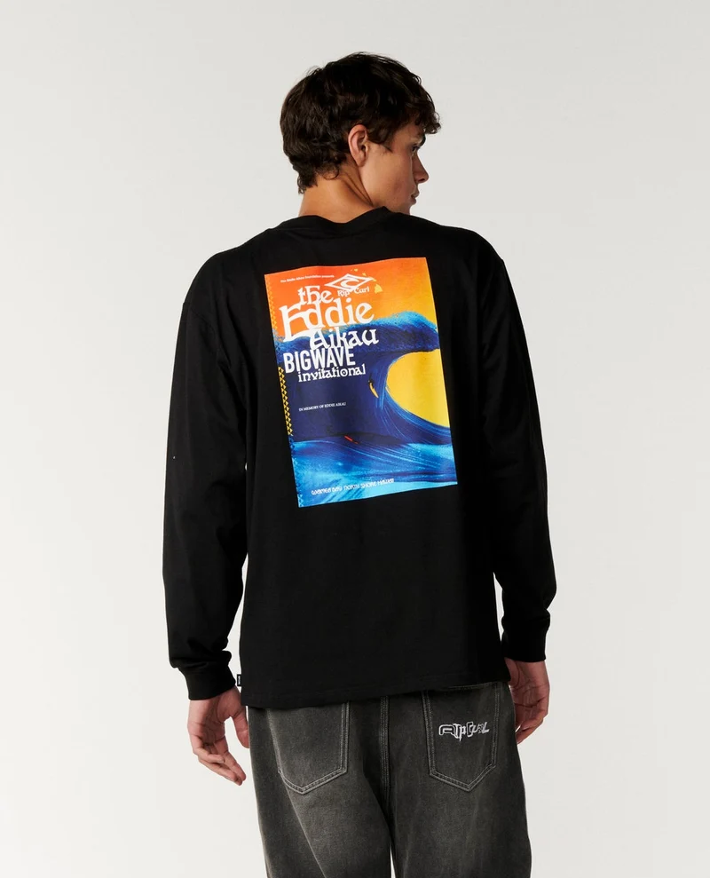Eddie Would Go Poster Art Long Sleeve Loose Tee