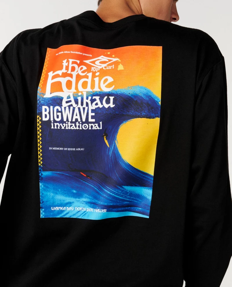 Eddie Would Go Poster Art Long Sleeve Loose Tee