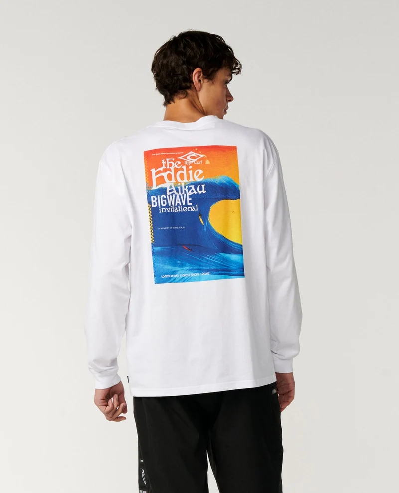Eddie Would Go Poster Art Long Sleeve Loose Tee