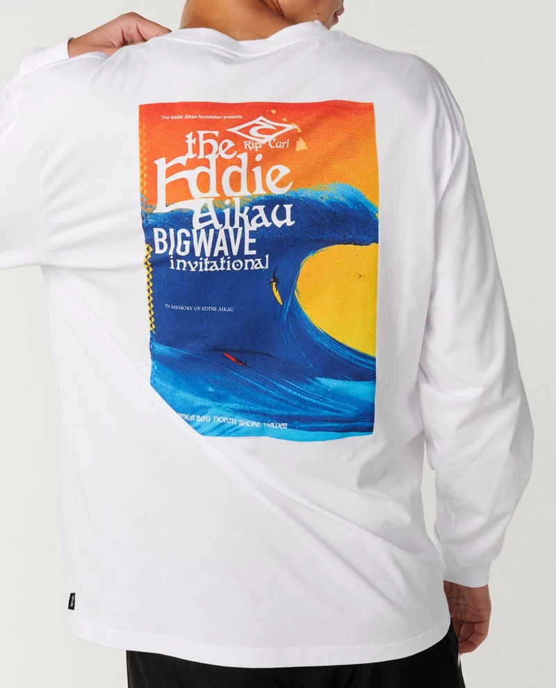 Eddie Would Go Poster Art Long Sleeve Loose Tee