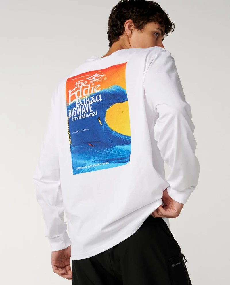 Eddie Would Go Poster Art Long Sleeve Loose Tee