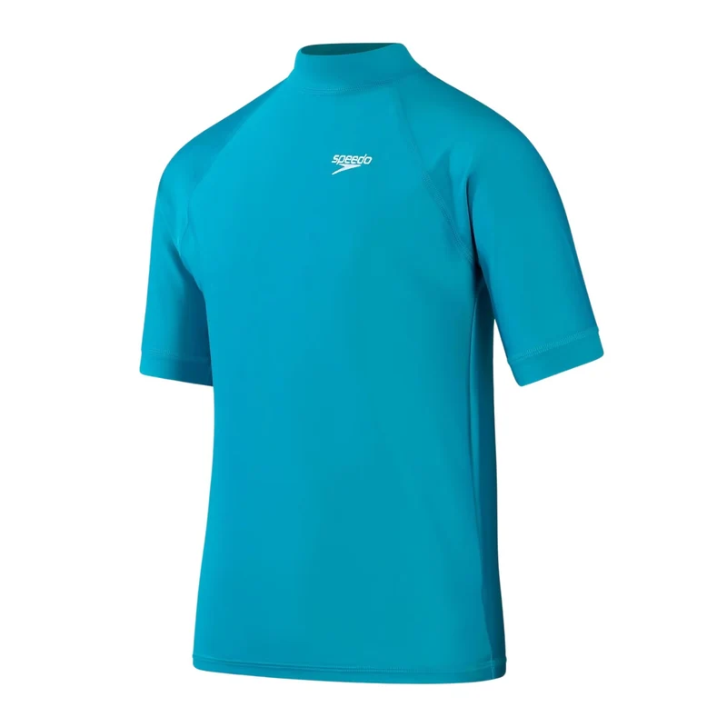 Speedo Printed Short Sleeve Rash Schwimmanzug Kinder