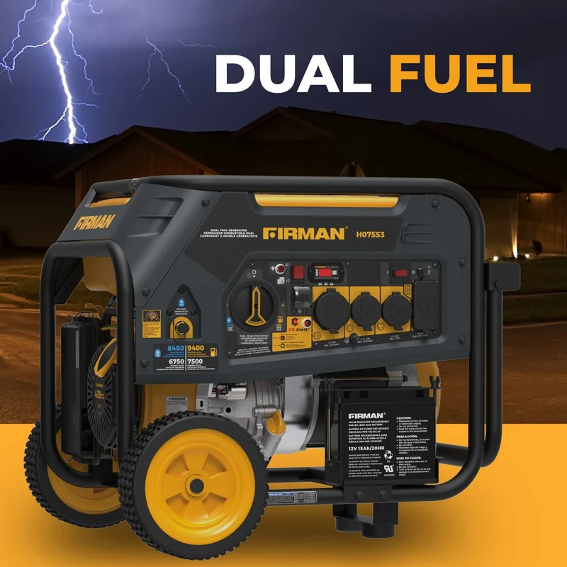 Firman H07553 7500/9400W Dual Fuel Generator