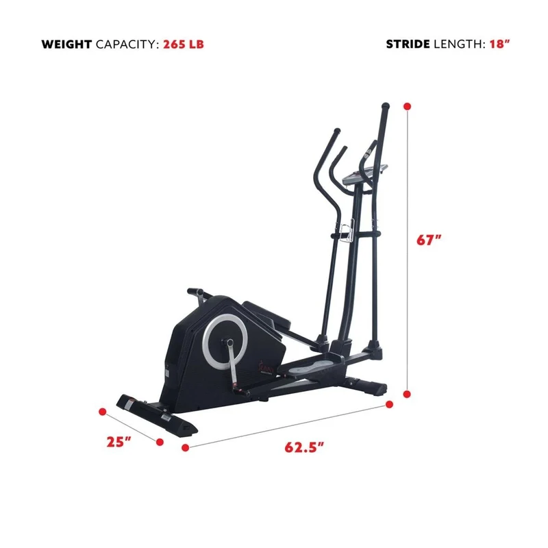 Sunny Health & Fitness Programmable Cardio Elliptical Trainer