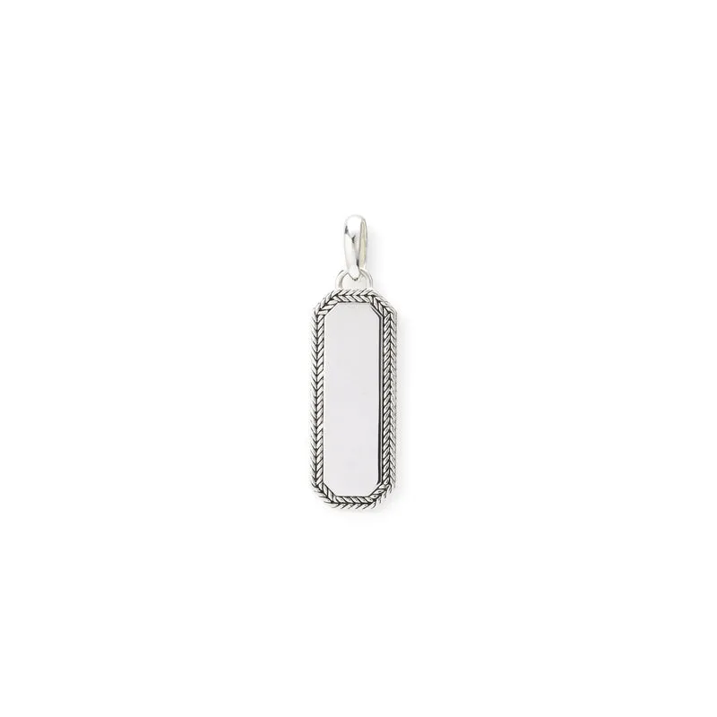 Buddha to Buddha Barbara Octagon Tag Hanger Zilver