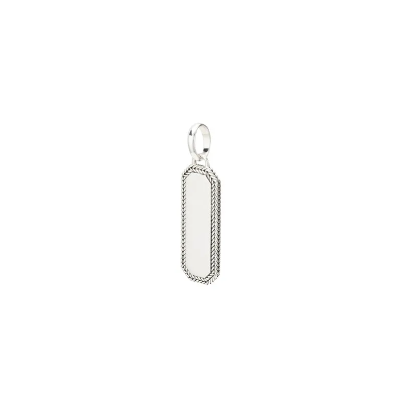 Buddha to Buddha Barbara Octagon Tag Hanger Zilver