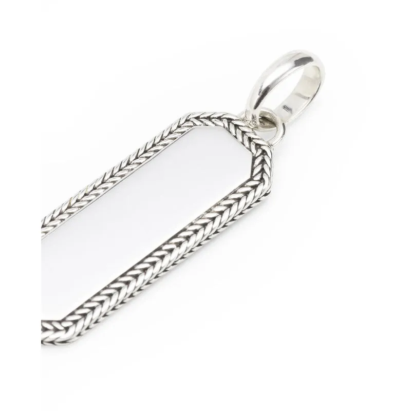 Buddha to Buddha Barbara Octagon Tag Hanger Zilver
