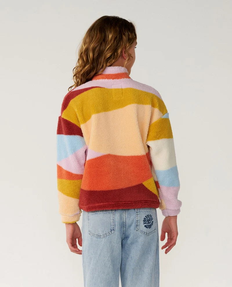 Retro Swell Standard Zip Through Polar Fleece Kids