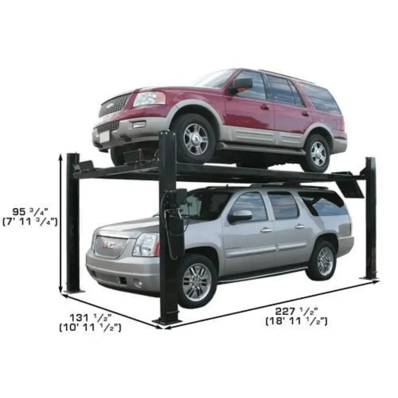 Atlas Pro9000 4 Post Lift with RJ6 Rolling Jacks