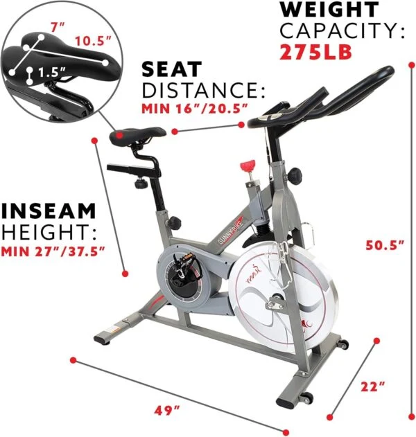 Sunny Health & Fitness Synergy Pro Magnetic Indoor Cycling Bike