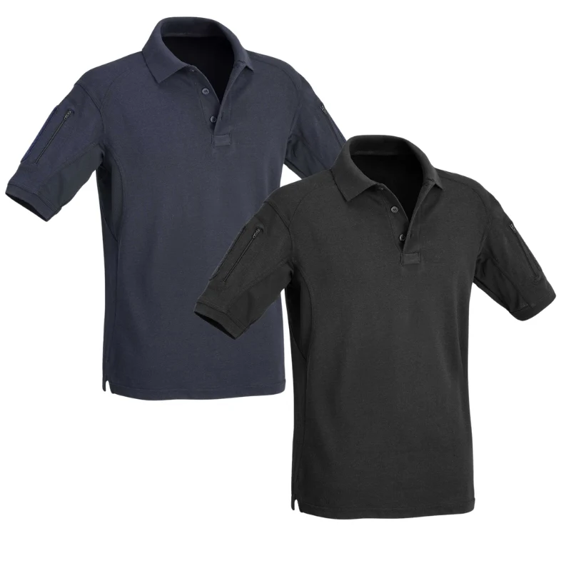 Defcon5 Tactical Polo Shirt | Taktisches Shirt | Klettflächen und Taschen