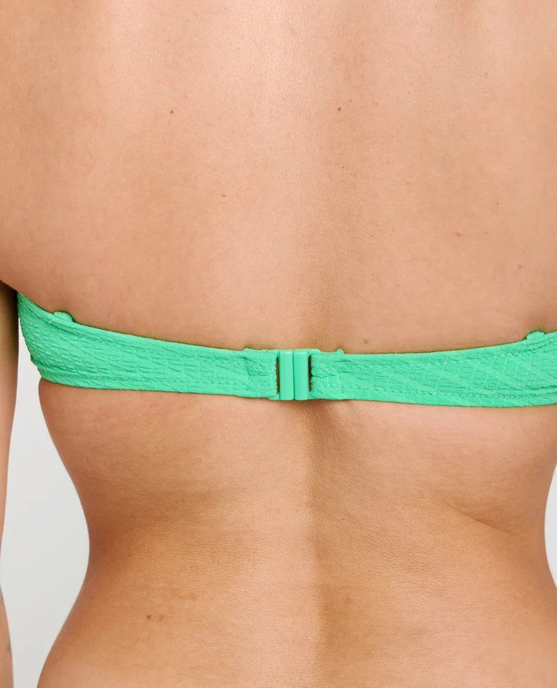 Custom Rib Bandeau Bikini Top
