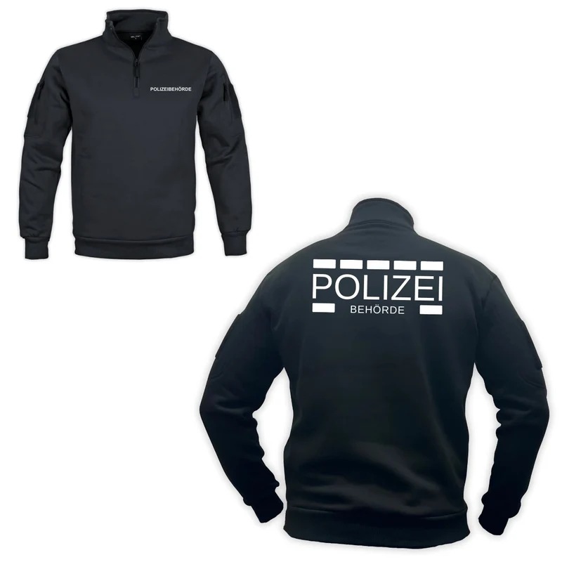 Tactical Sweatshirt mit Zipper "POLIZEIBEHÖRDE"
