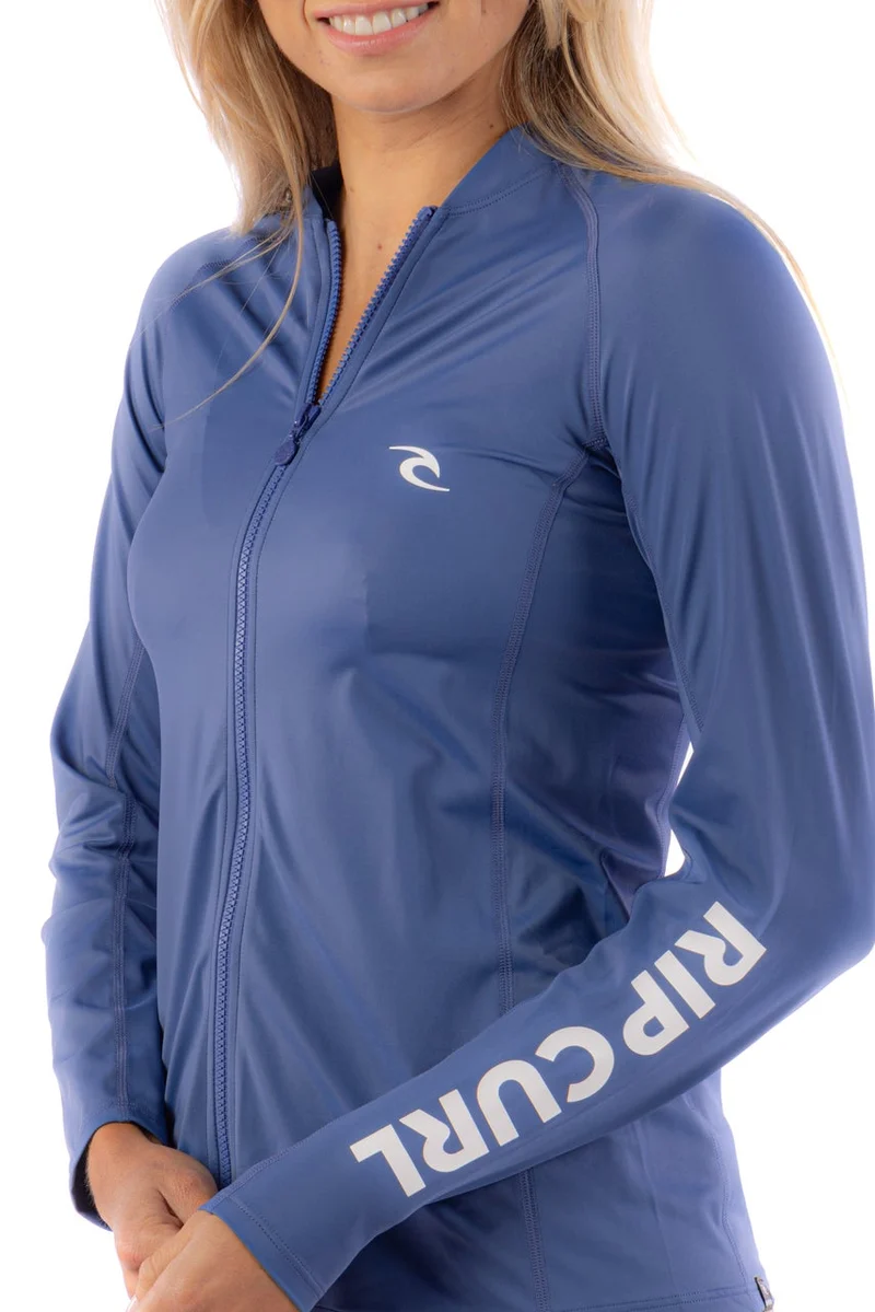 AZ Long Sleeve Surf Zip Rashie