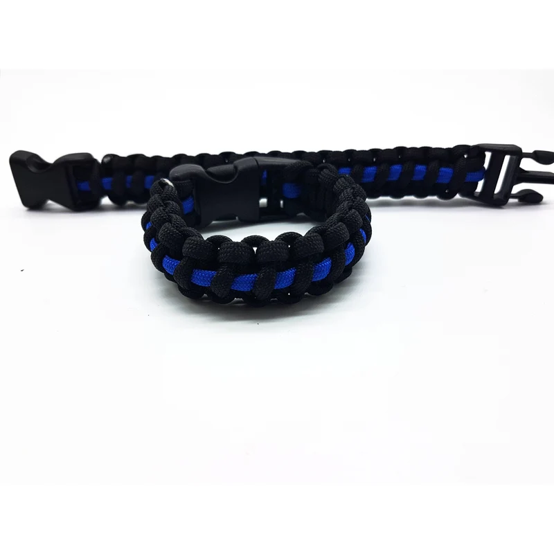 Thin Blue Line Paracord Armband