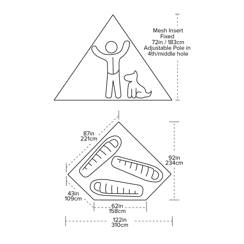 Big Agnes Gold Camp UL 3 Innenzelt