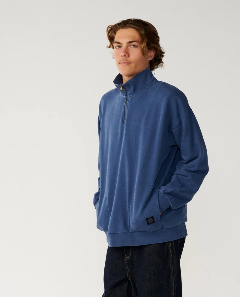 Premium Surf Qtr Zip Crew Fleece