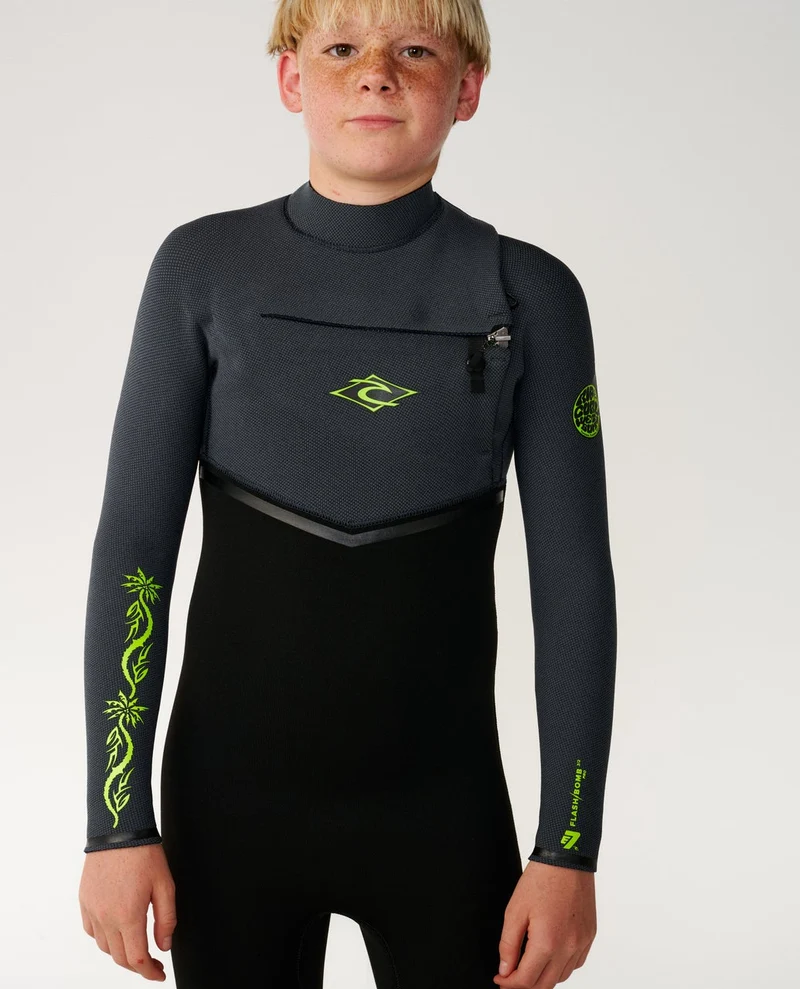 Flashbomb Pro 3/2 GB Chest Zip Fullsuit Wetsuit - Kids