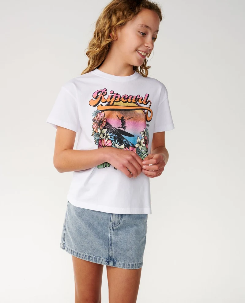 Wave Crop Tee Kids