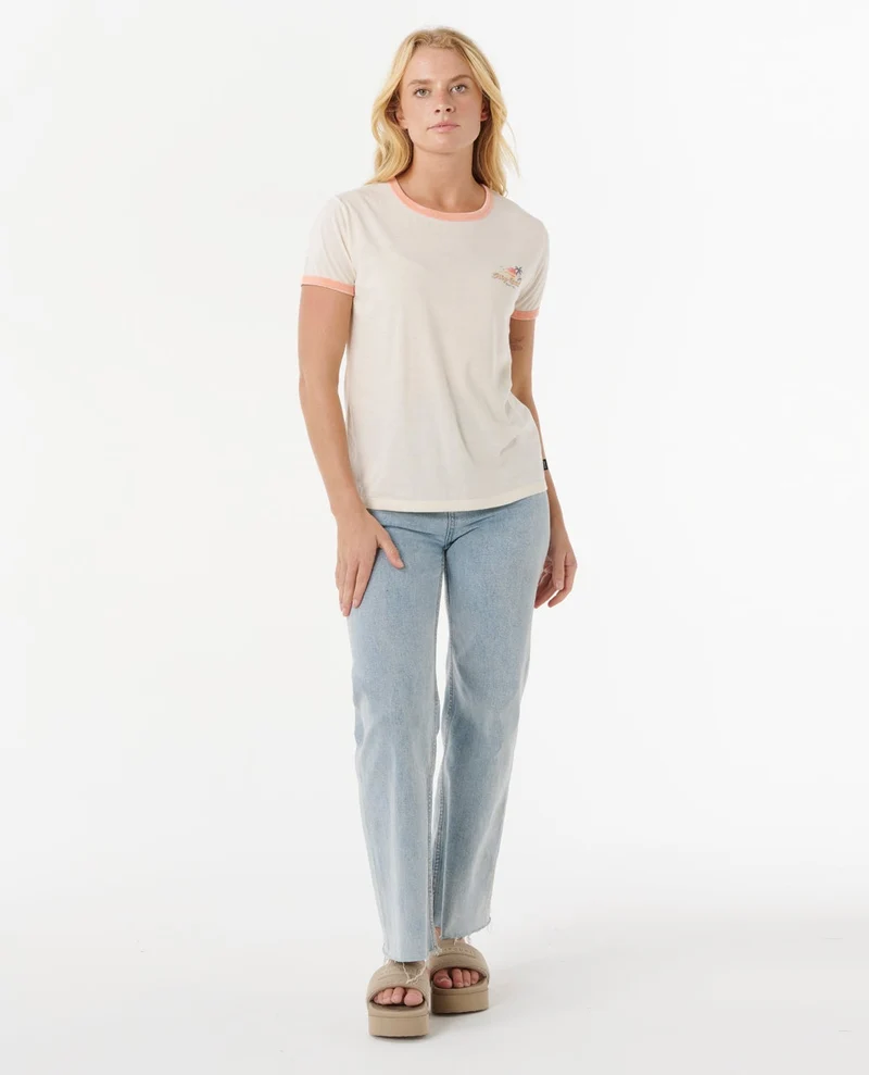 Swell Lines Ringer short-sleeved Tee