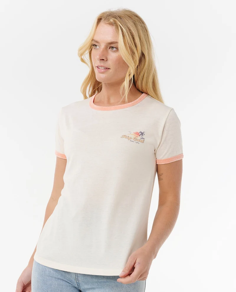 Swell Lines Ringer short-sleeved Tee