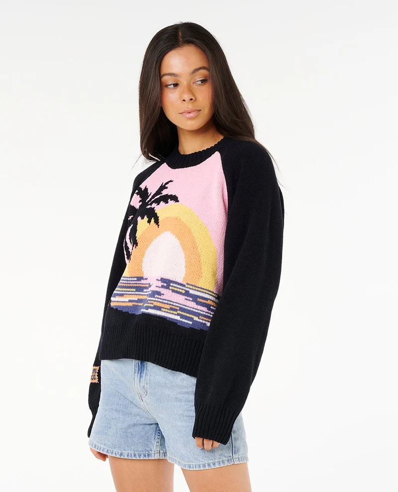 Paradise Knit Crew Fleece