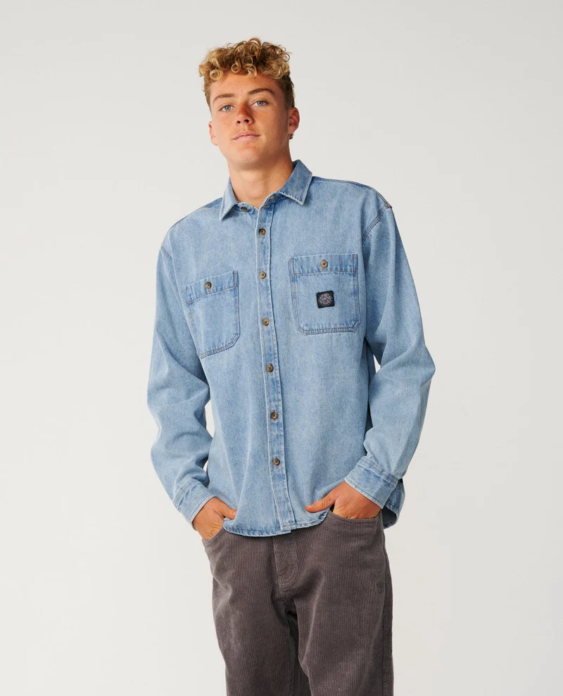 Classic Surf Denim Long Sleeve Shirt
