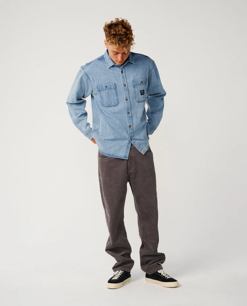 Classic Surf Denim Long Sleeve Shirt