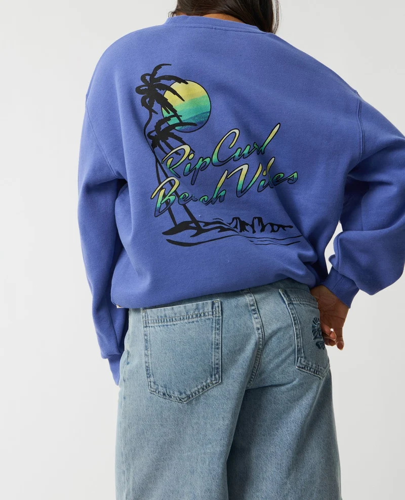 Beach Vibe Heritage Crew Fleece