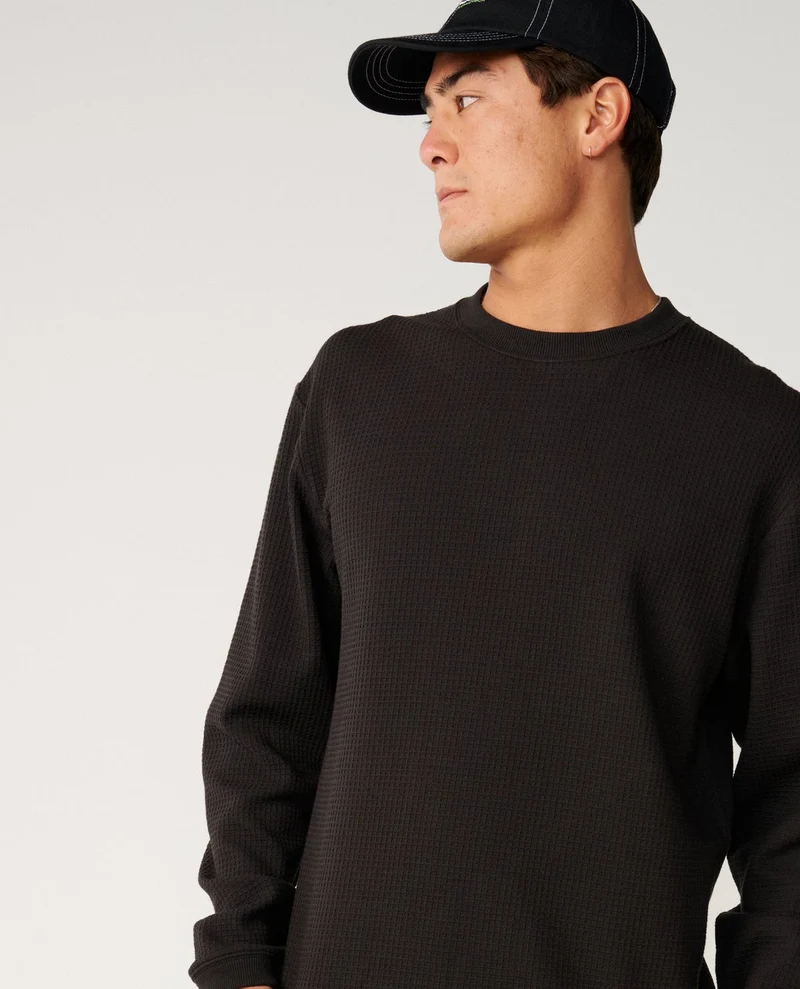 Premium Surf Waffle Long Sleeve Loose Tee