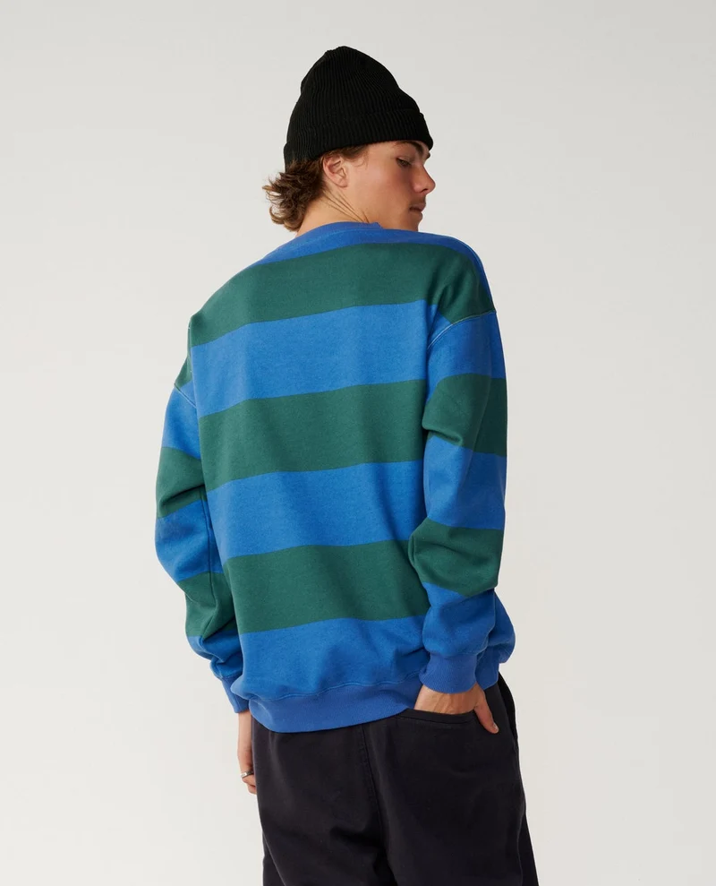 Disorder Stripe Crew Fleece