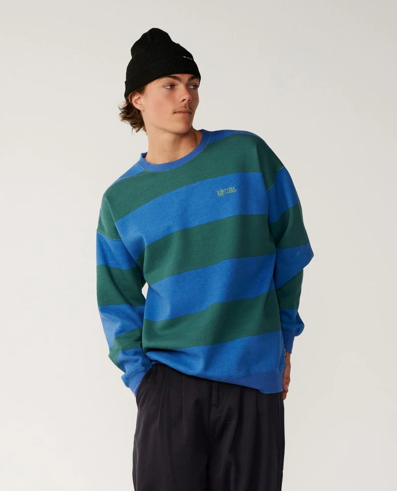 Disorder Stripe Crew Fleece
