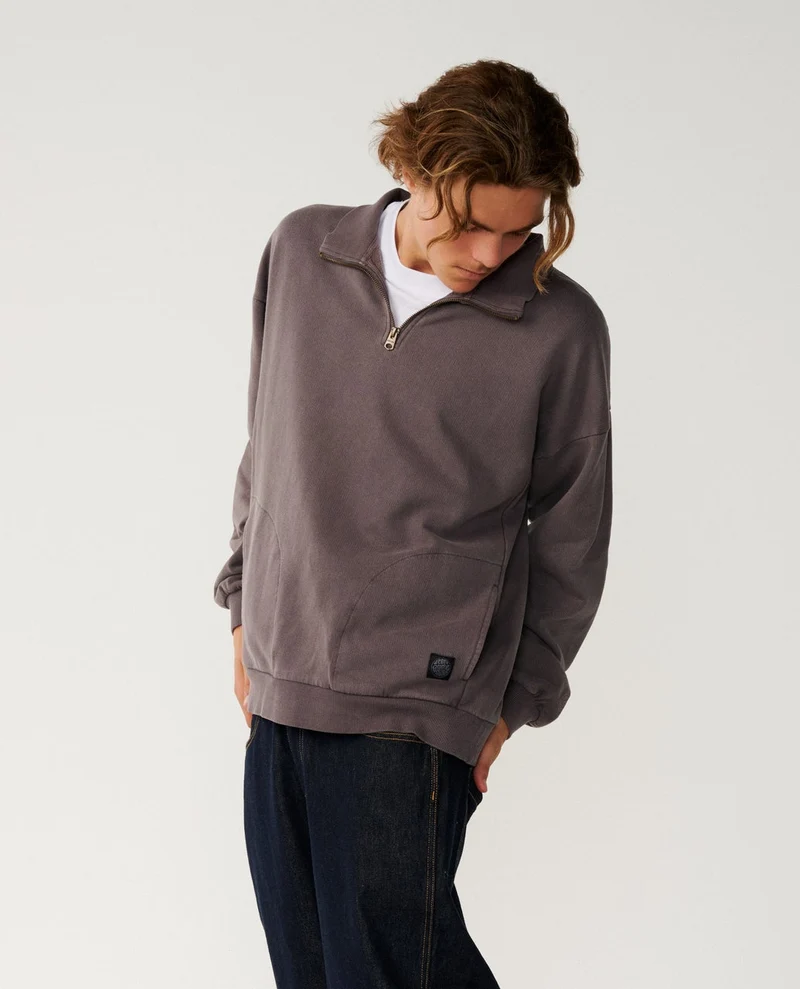 Premium Surf Qtr Zip Crew Fleece