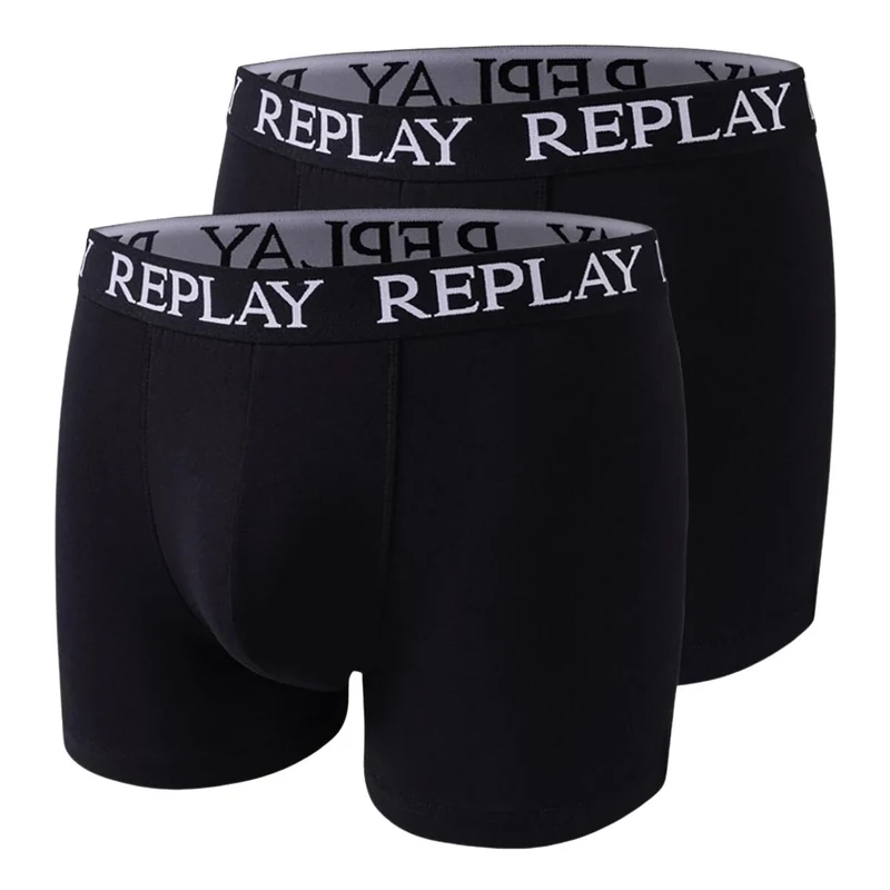 Replay Basic Cuff Boxershorts 2er Pack