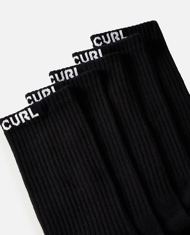Men's Brand Crew Sock - 5 Pack