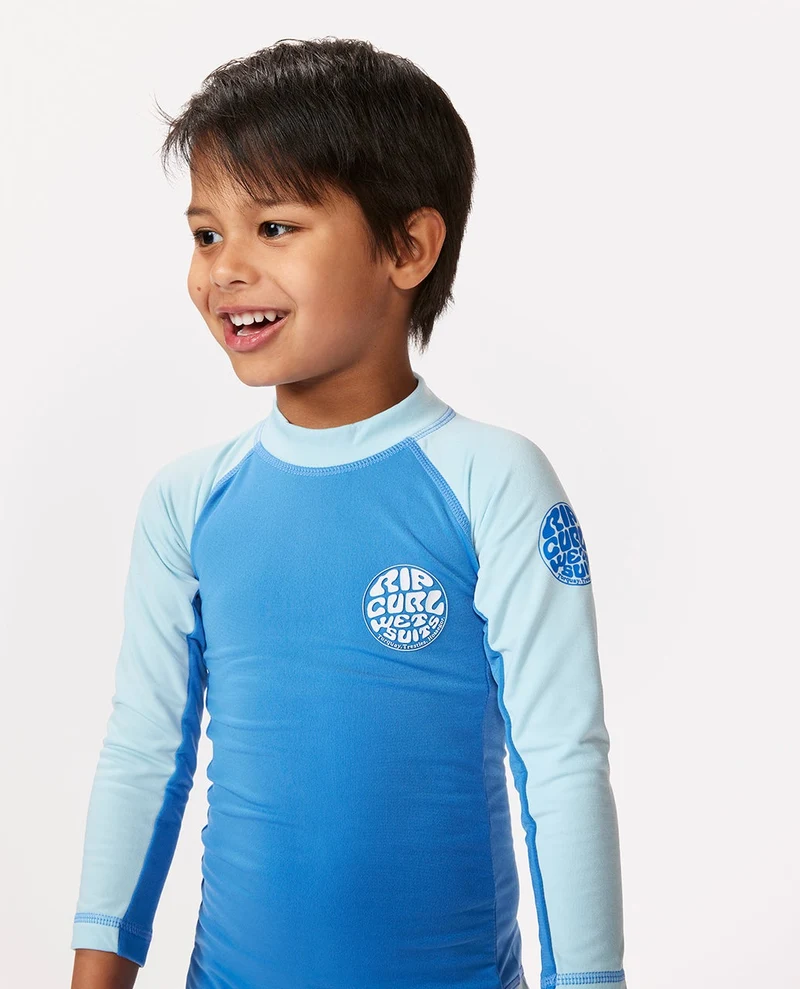 Icons UV Brushed Long Sleeve Spring Rash Vest - Kids