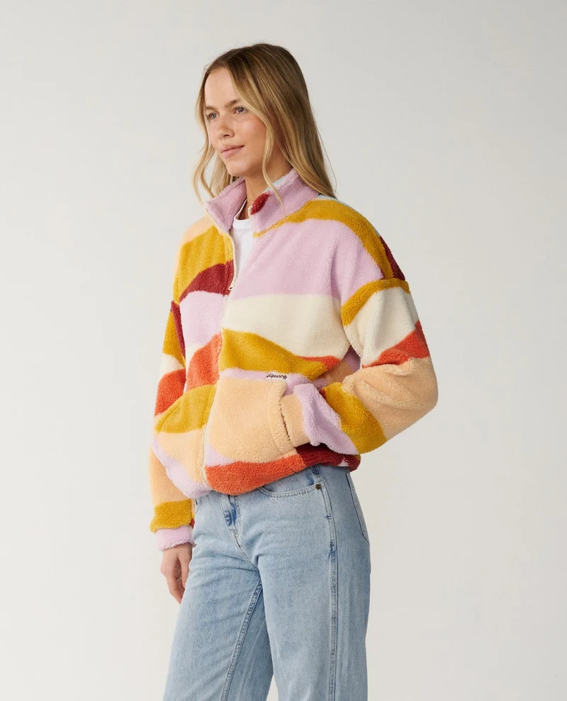 Retro Swell Standard Zip Through Polar Fleece