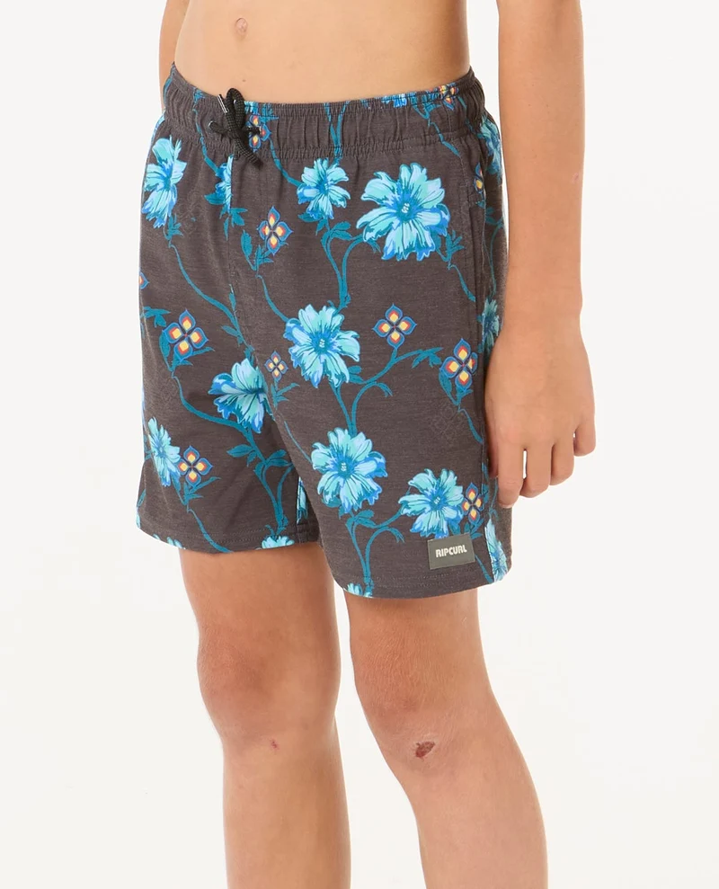 Surf Revival Floral Volley Boardshorts - Kids